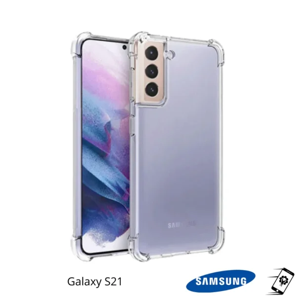 Coque en silicone transparent pour Galaxy S21